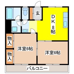 メゾン片山Ｂの物件間取画像